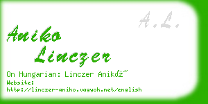 aniko linczer business card